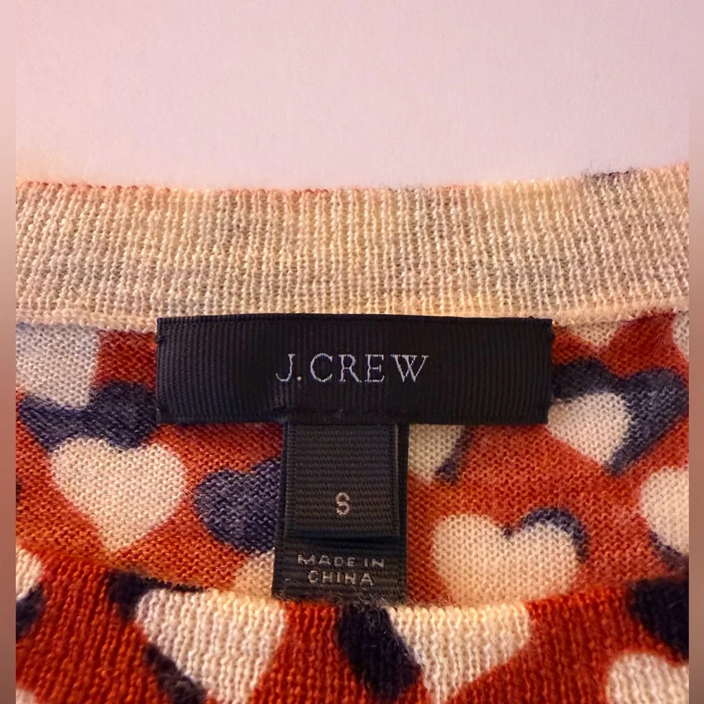 J.Crew Heart Sweater | Size Small - Picture 3 of 5